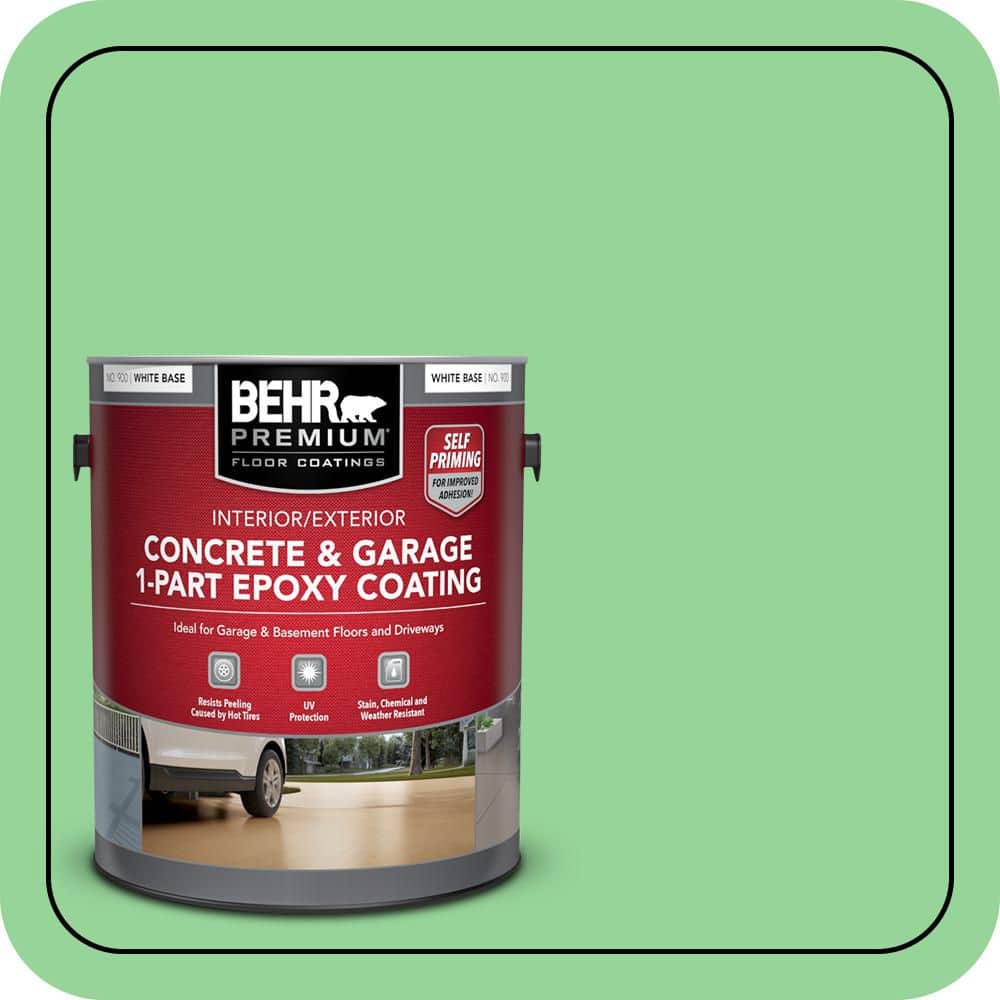 BEHR PREMIUM #P390-4 Self-Priming 1-Part Epoxy Satin Interior/Exterior Concrete and Garage Floor Paint (1)