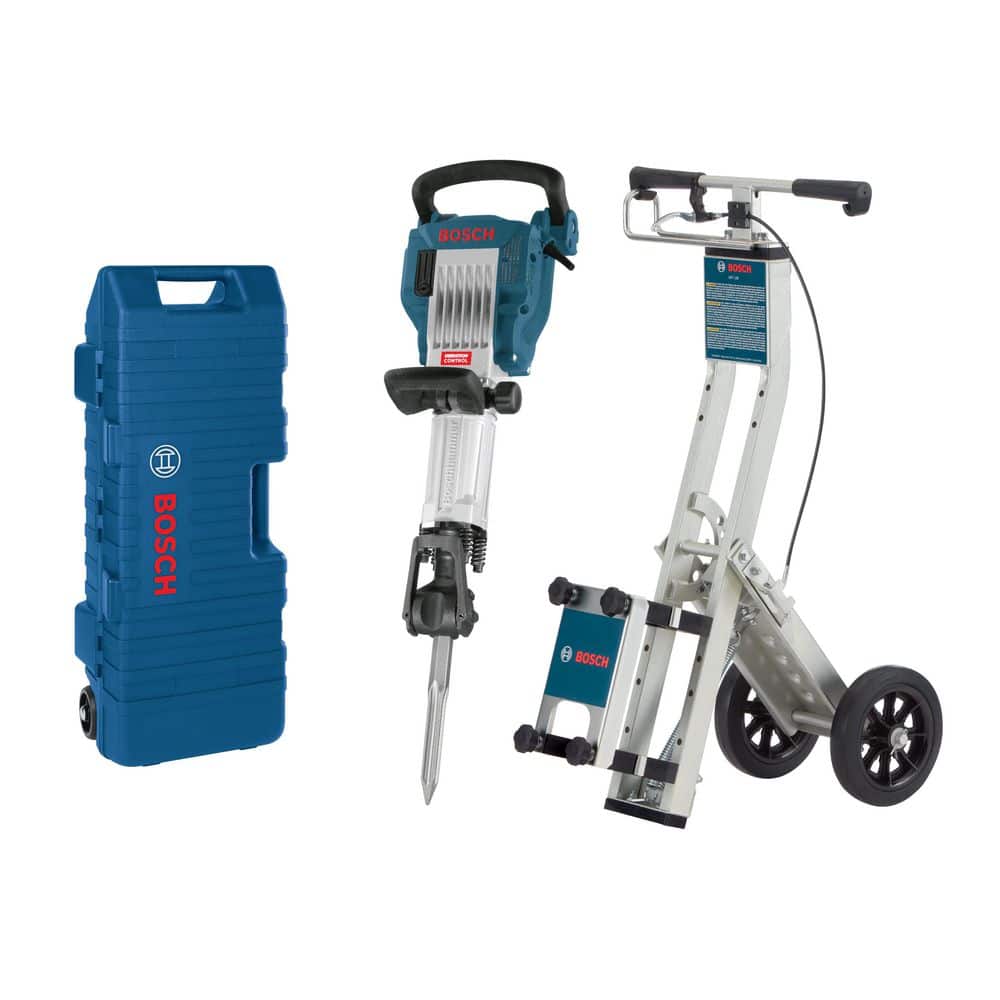 Bosch 15 Amp 1-1/8 in. Corded Concrete Electric Hex Breaker Hammer Kit with Floor Scraper