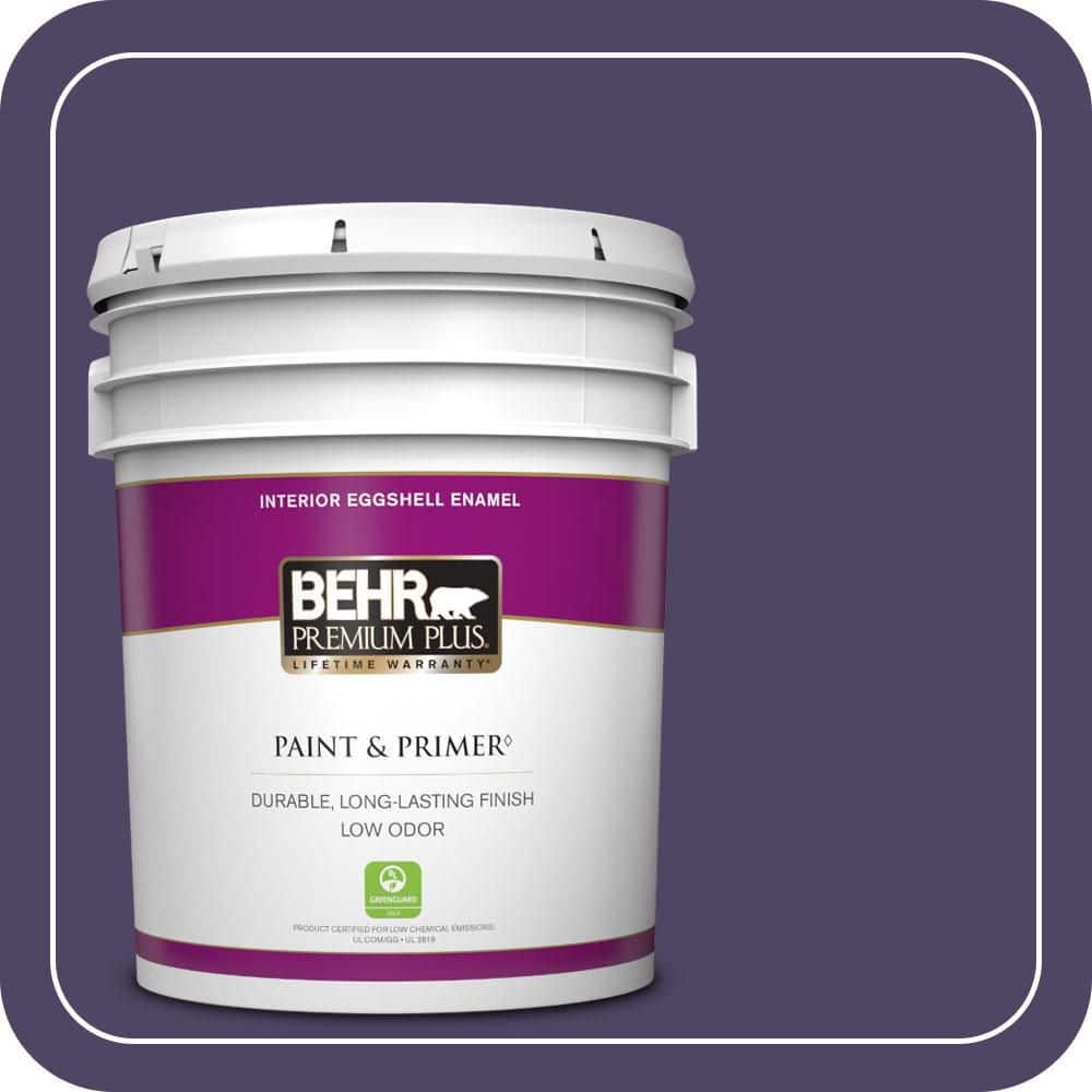 BEHR PREMIUM PLUS 5 gal. #S-H-650 Berry Charm Eggshell Enamel Low Odor Interior Paint & Primer