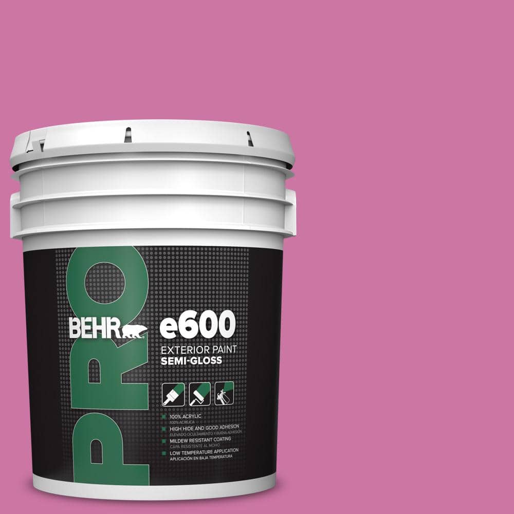 BEHR PRO 5 gal. #P120-4 Heart Breaker Semi-Gloss Exterior Paint