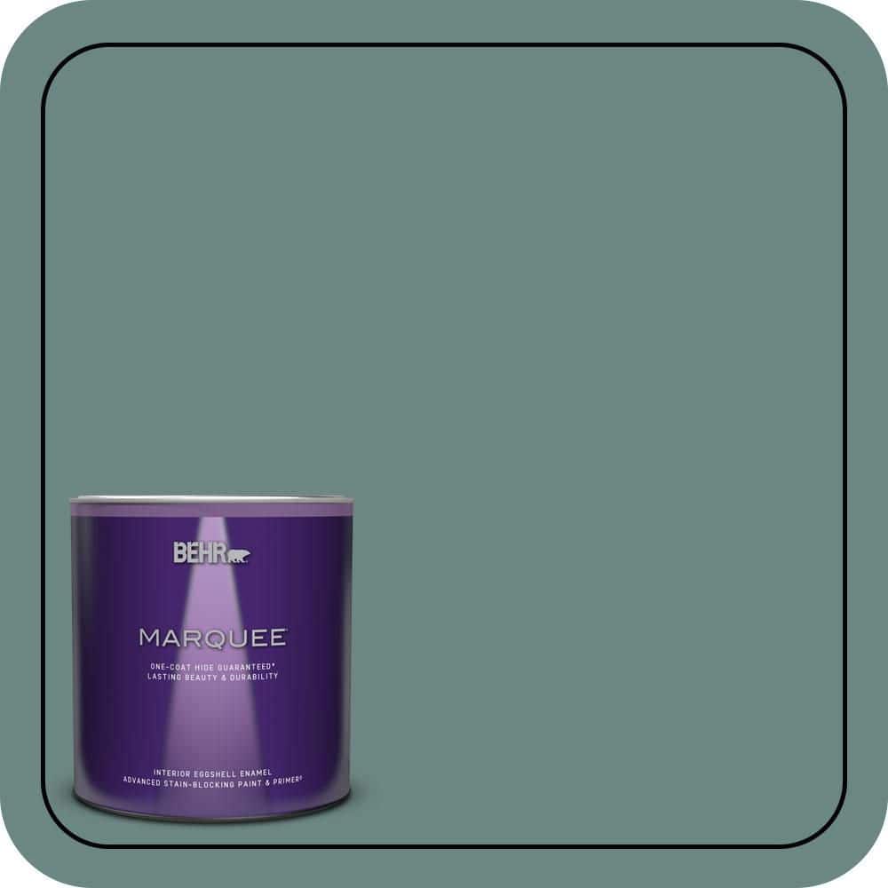 BEHR MARQUEE 1 qt. #480F-5 Marsh Creek Eggshell Enamel Interior Paint & Primer