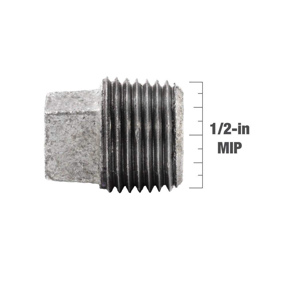 Southland 1/2 in. Galvanized Malleable Iron Plug Fitting (4)