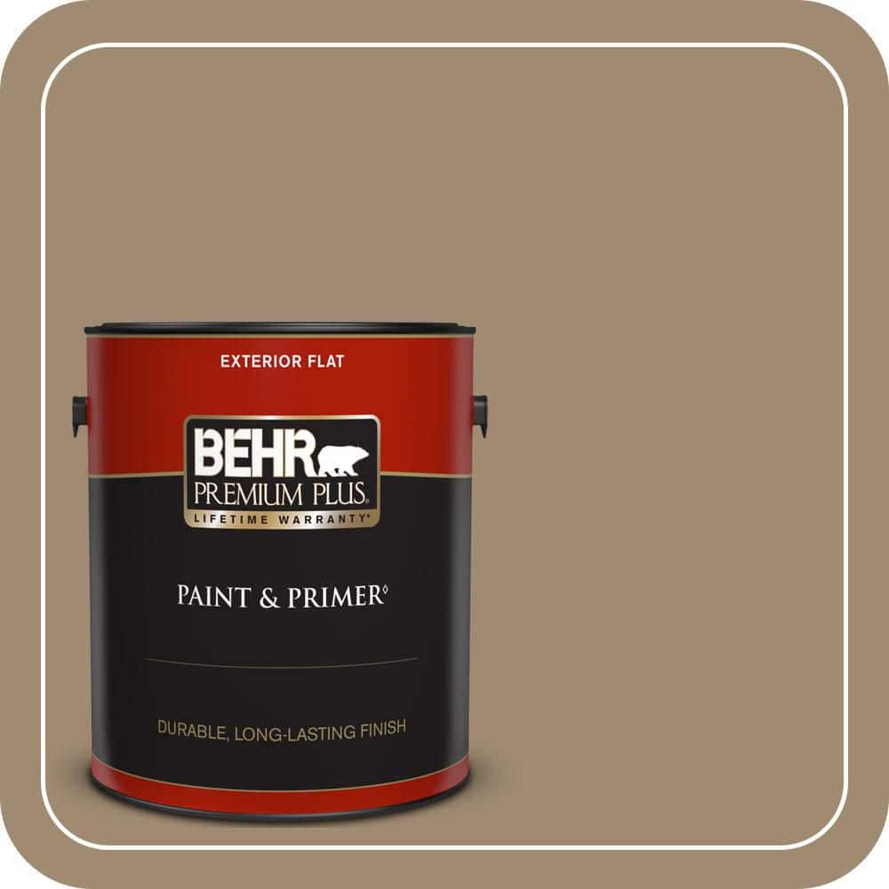 BEHR PREMIUM PLUS 1 gal. #PMD-102 River Mud Flat Exterior Paint & Primer