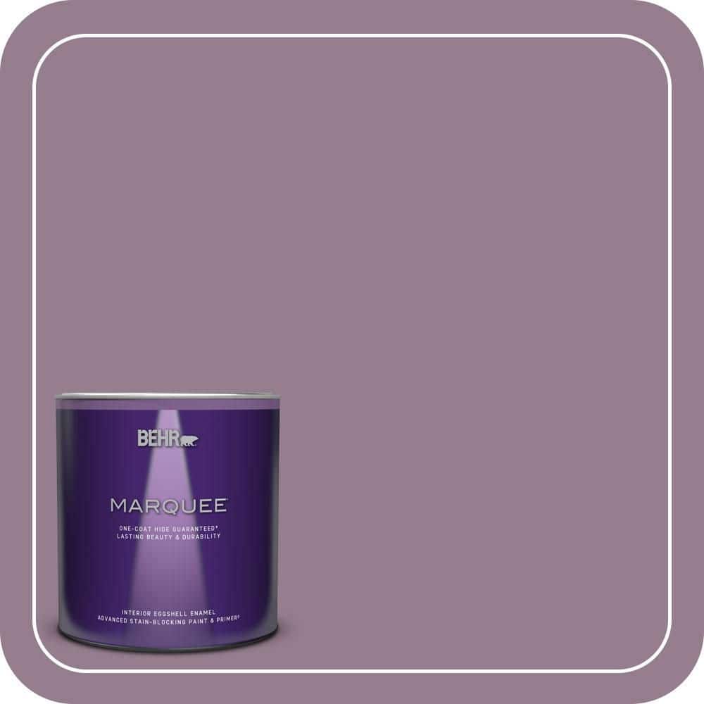 BEHR MARQUEE 1 qt. #680F-5 Plum Swirl Eggshell Enamel Interior Paint & Primer (1)