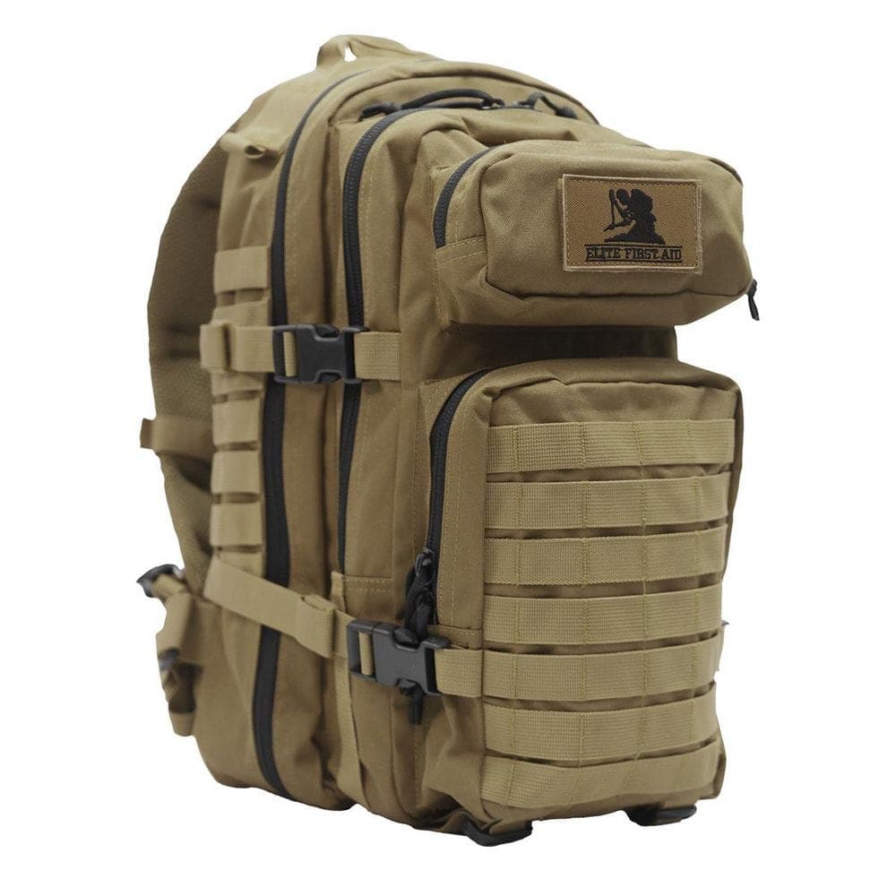 Unbranded Tactical Trauma First Aid Kit Backpack, Tan (3)