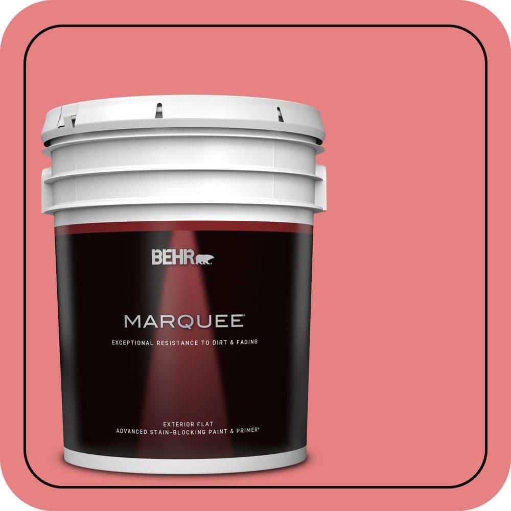 BEHR MARQUEE 5 gal. #P170-4 Sugar Poppy Flat Exterior Paint & Primer