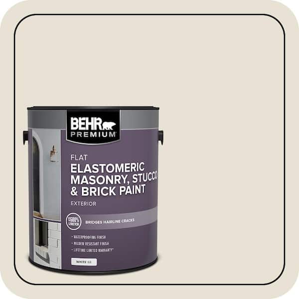 BEHR PREMIUM 1 gal. #73 Off White Elastomeric Masonry, Stucco and Brick Exterior Paint (2)