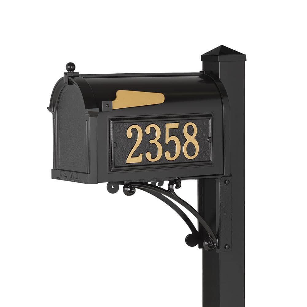 Whitehall Products Superior Black Streetside Mailbox