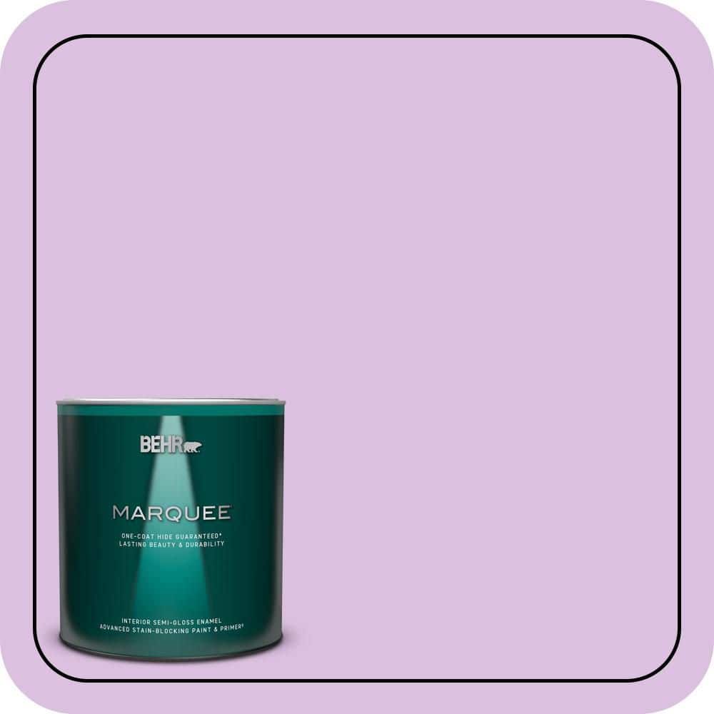 BEHR MARQUEE 1 qt. #P100-3 Epiphany Semi-Gloss Enamel Interior Paint & Primer