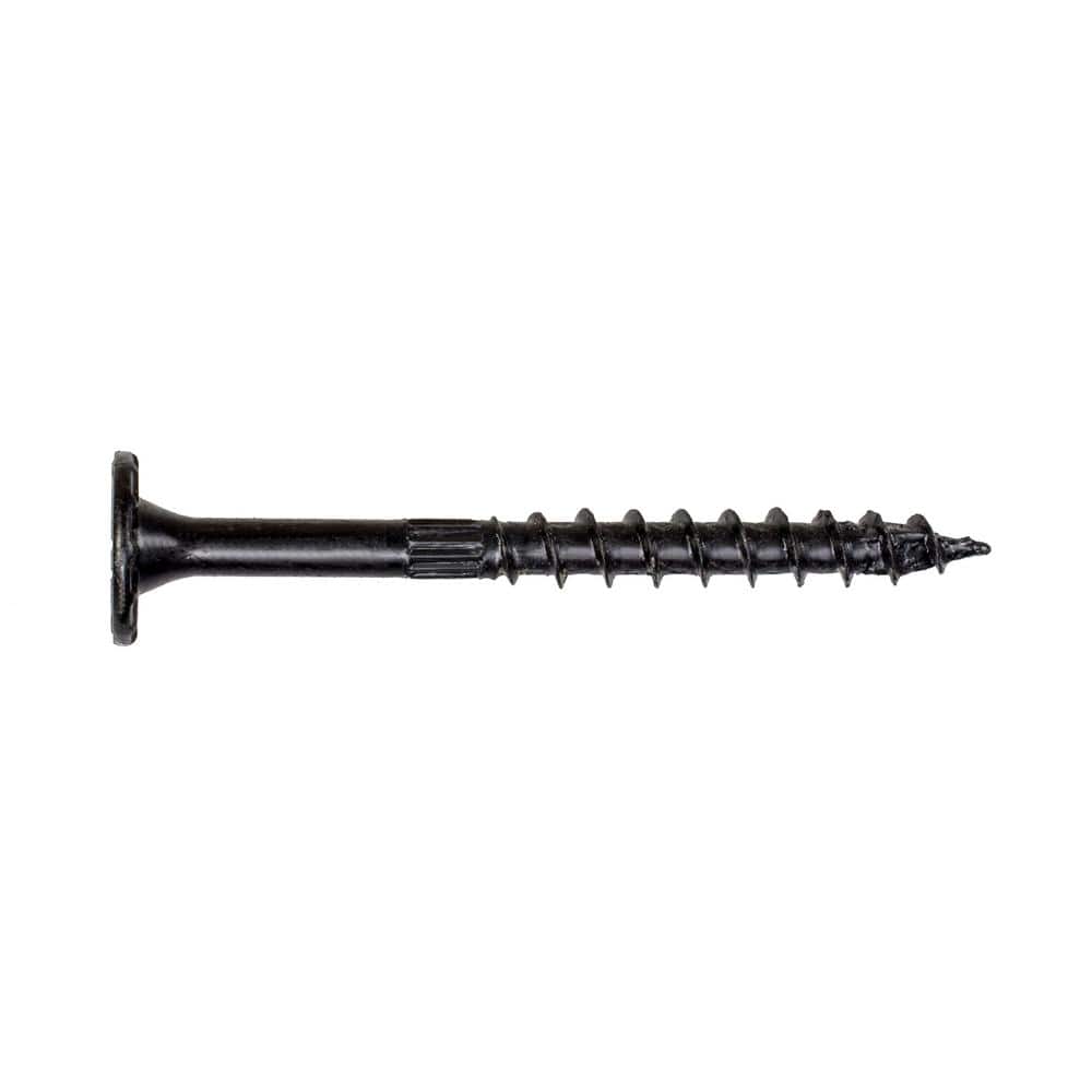 Simpson Strong-Tie T40 6-Lobe 0.220 in. x 3-1/2 in. Black Low Profile Head Outdoor Accents Structural Wood Screw