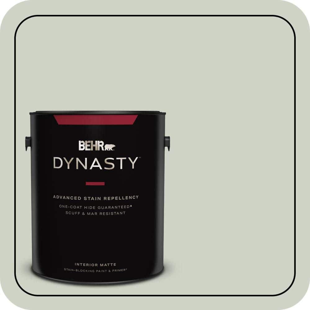 BEHR DYNASTY 1 gal. #N390-2 Flora Matte Interior Stain-Blocking Paint & Primer