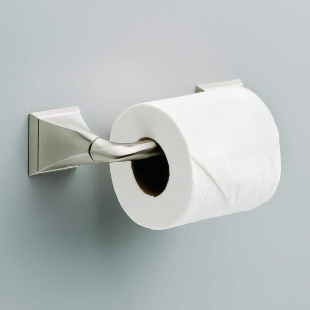 Delta Everly Wall Mount Pivot Arm Toilet Paper Holder Bath Hardware Accessory in Brushed Nickel (3)