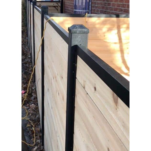 Slipfence 1 in. x 1.5 in. Aluminum Cap Rail for Top of Horizontal Slip Fence System (2)