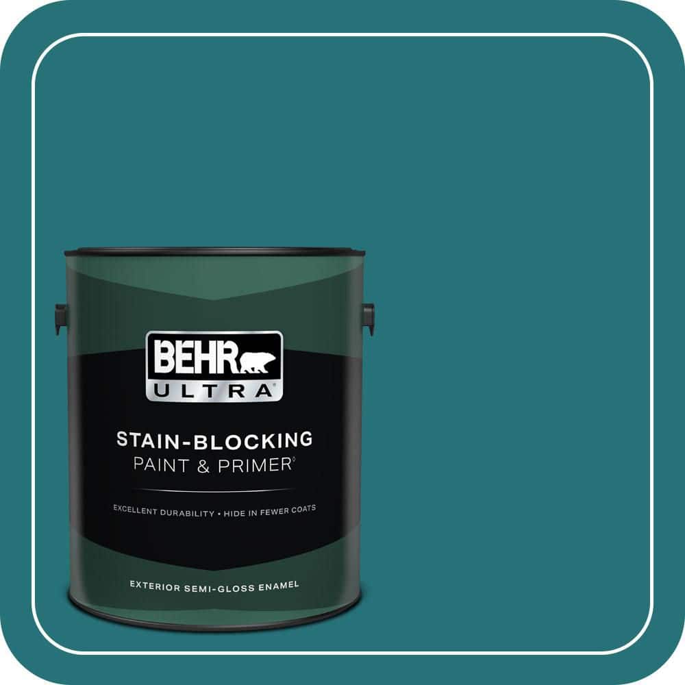 BEHR ULTRA 1 gal. #520D-7 Mosaic Tile Semi-Gloss Enamel Exterior Paint & Primer