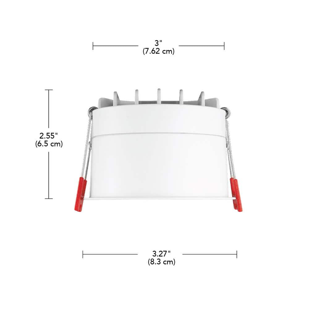 Commercial Electric Specialty Elite 3 in. LED Trimless Canless Recessed Light, Adjustable CCT (3)