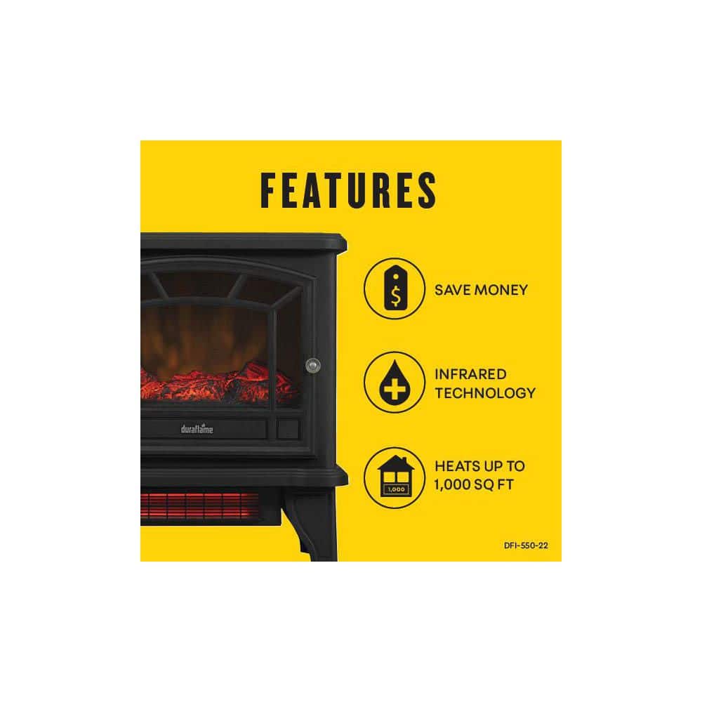 Twin Star Home Duraflame 1000 sq. ft. Infrared Quartz Electric Stove Heater Fireplace in Cinnamon (3)