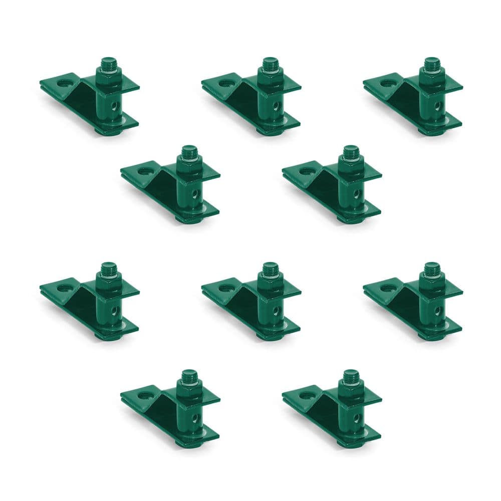 Fencer Wire Chain Link Fence Green Galvanized Steel Wire Tensioner (Pack of 10)