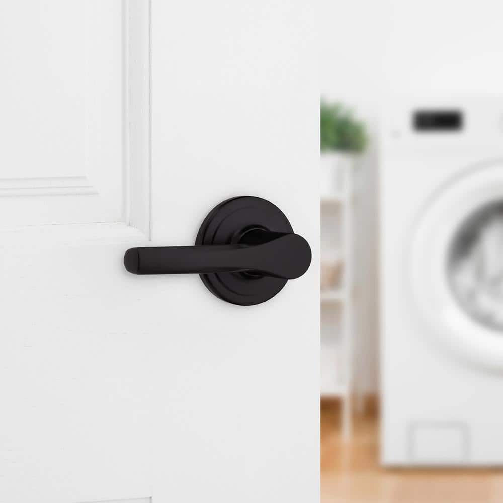 Kwikset Henley Matte Black Half Dummy Door Handle (2)
