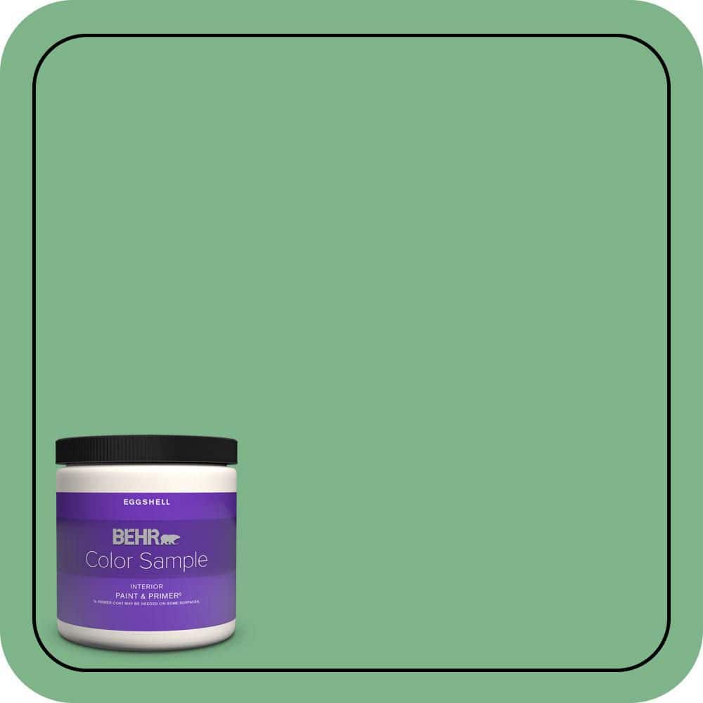 BEHR PREMIUM PLUS #460D-5 Tree Fern Interior/Exterior Paint & Primer Color Sample (1)