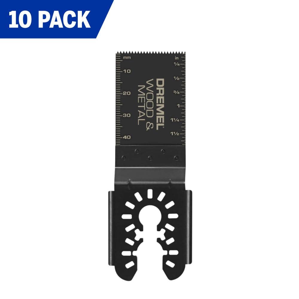 Dremel Universal 1-1/4 in. Bi Metal/ Wood/ Drywall Cutting Oscillating Multi-Tool Blade (10-Piece)