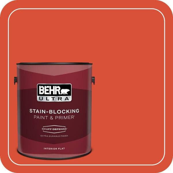 BEHR PREMIUM PLUS #190B-7 Fire Island Flat Low Odor & Primer (4)