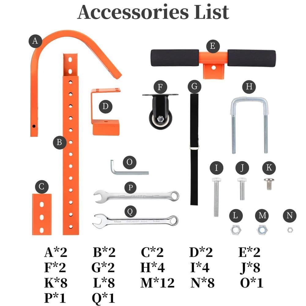 Helhom Steel Ladder Roof Hook with Wheel and Rubber Grip T-Bar for Damage Prevention, Ladder Roof Stabilizer for Roof Ridge (3)
