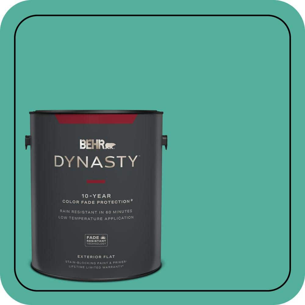BEHR DYNASTY 1 gal. #P440-5 Water Park Flat Exterior Stain-Blocking Paint & Primer