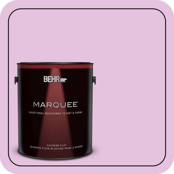 BEHR MARQUEE 1 gal. #P110-2 Girl Talk Flat Exterior Paint & Primer (2)