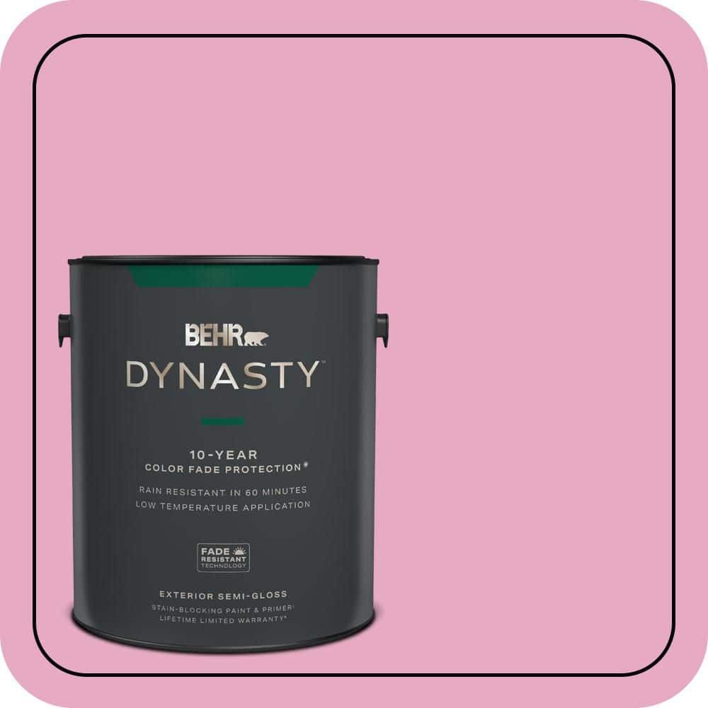 BEHR DYNASTY 1 gal. #P130-3 Little Princess Semi-Gloss Enamel Exterior Stain-Blocking Paint & Primer
