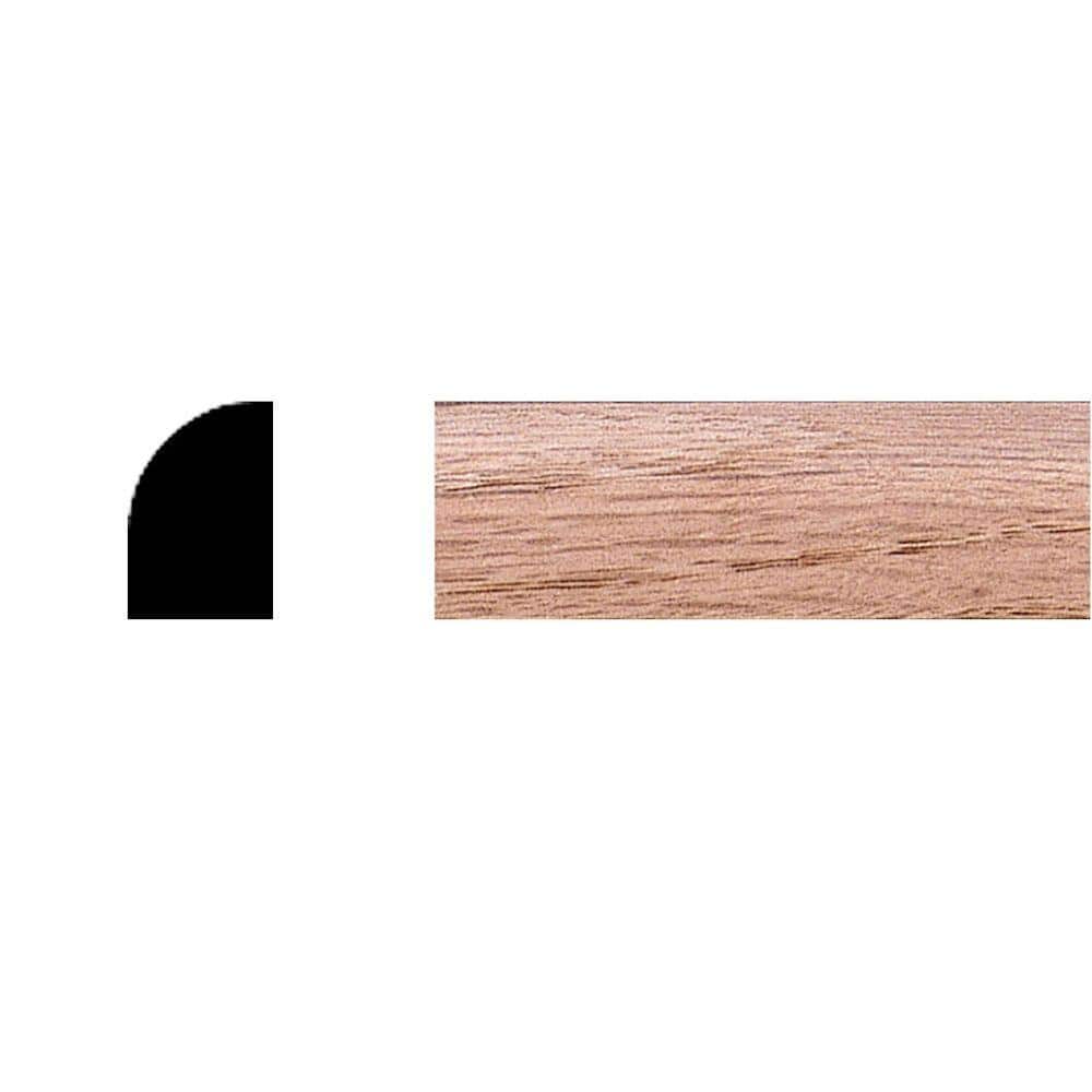 HOUSE OF FARA 1/2 in. x 3/4 in. x 8 ft. Oak Wood Shoe Moulding