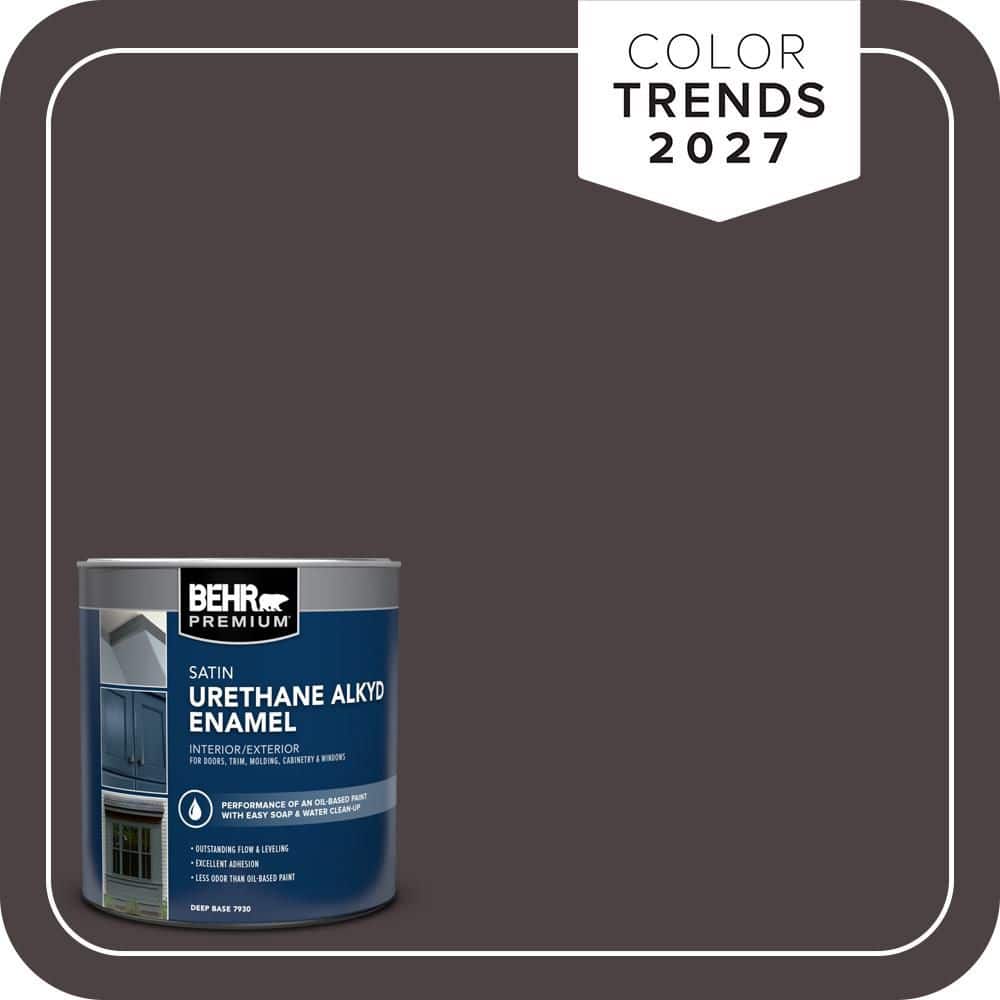 BEHR PREMIUM 1 qt. Home Decorators Collection #HDC-AC-26 Sarsaparilla Satin Enamel Urethane Alkyd Interior/Exterior Paint (1)
