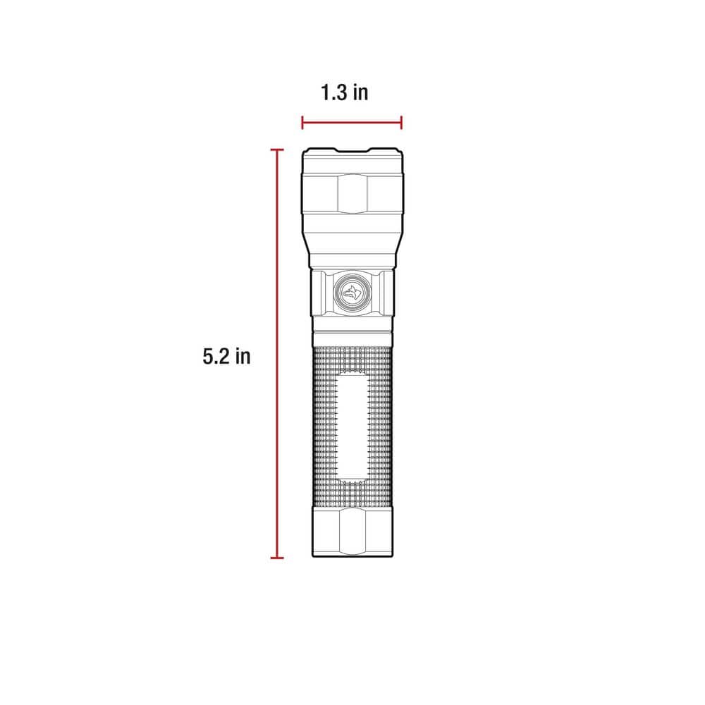 Husky 1200 Lumens Rechargeable LED Tactical Compact Flashlight (2-Pack) (4)