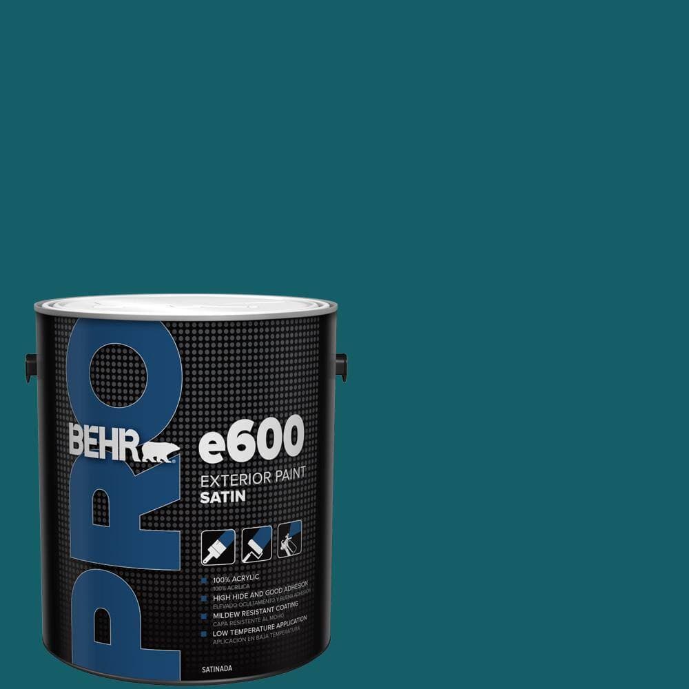 BEHR PRO 1 gal. #S-H-530 Tropical Skies Satin Exterior Paint (1)