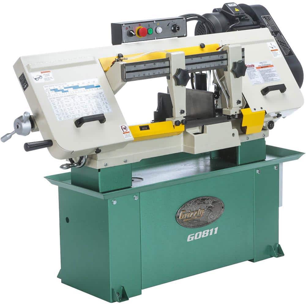 Grizzly Industrial 9 in. x 16 in. 1-1/2 HP Metal-Cutting Bandsaw (3)