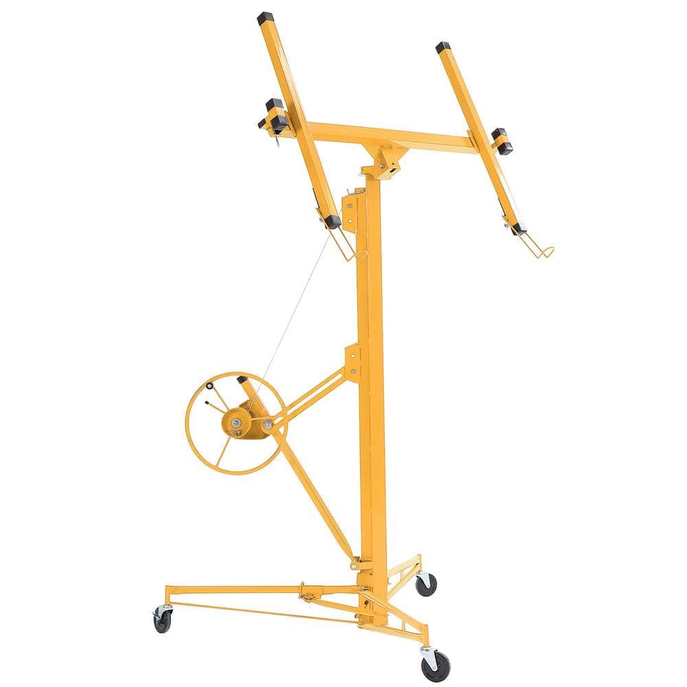 maocao hoom 11 ft. Drywall Panel Lifting Jack Caster Construction Lockable Tool