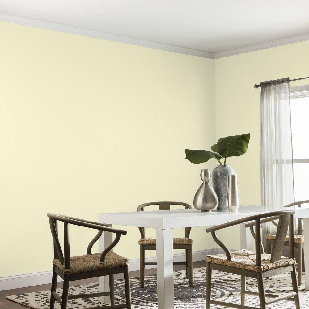 Glidden Ultra-Hide 1 gal. PPG1213-2 Blonde Beauty Eggshell Interior Paint (4)
