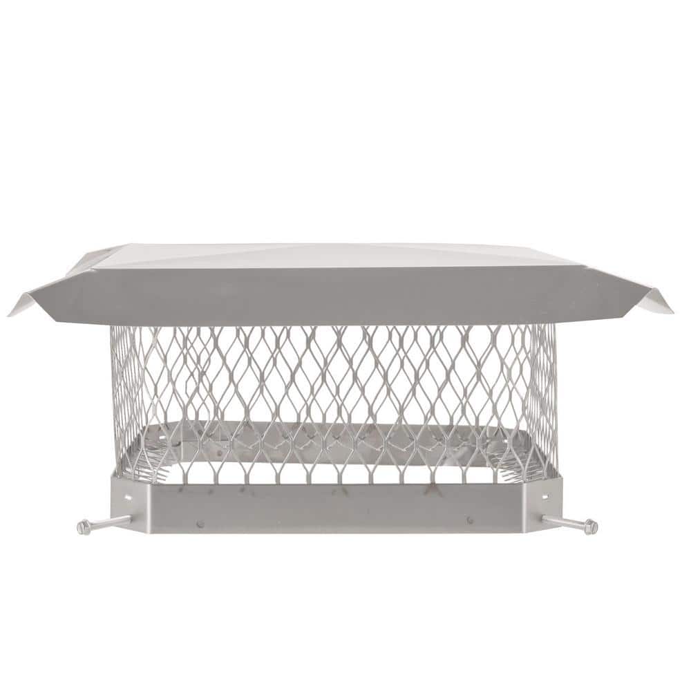 Shelter 13 in. x 13 in. Mesh Chimney Cap in Stainless Steel