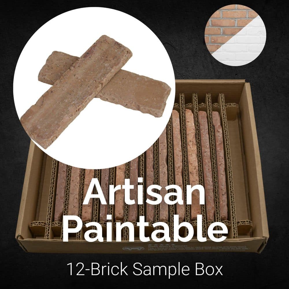 Old Mill Brick Sample Box Artisan Thin Brick 7.625 in. x 2.25 in. x 0.5 in.