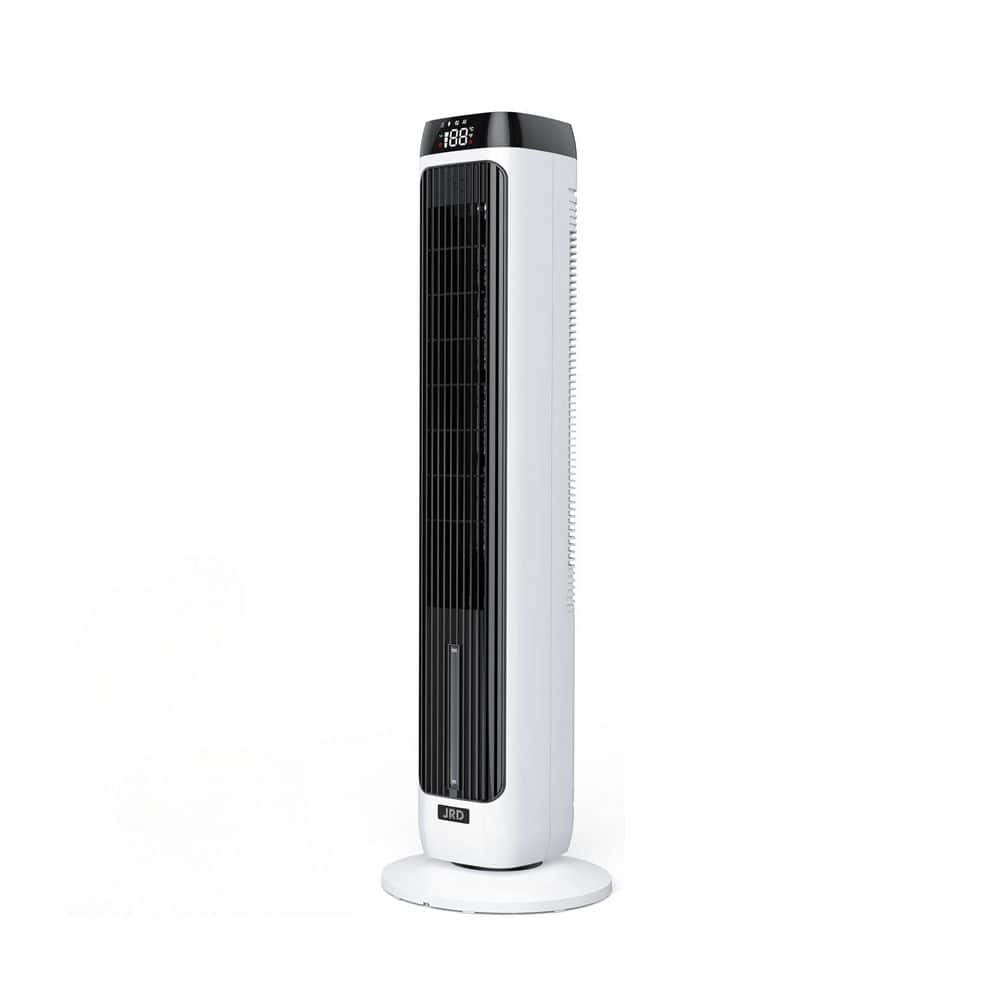 Adrinfly 12H Timer 41 in. Portable Evaporative Cooler 3-in-1 Bladeless Fan with 3-Speed, 5-Modes, 80° Oscillation, Remote Control (1)