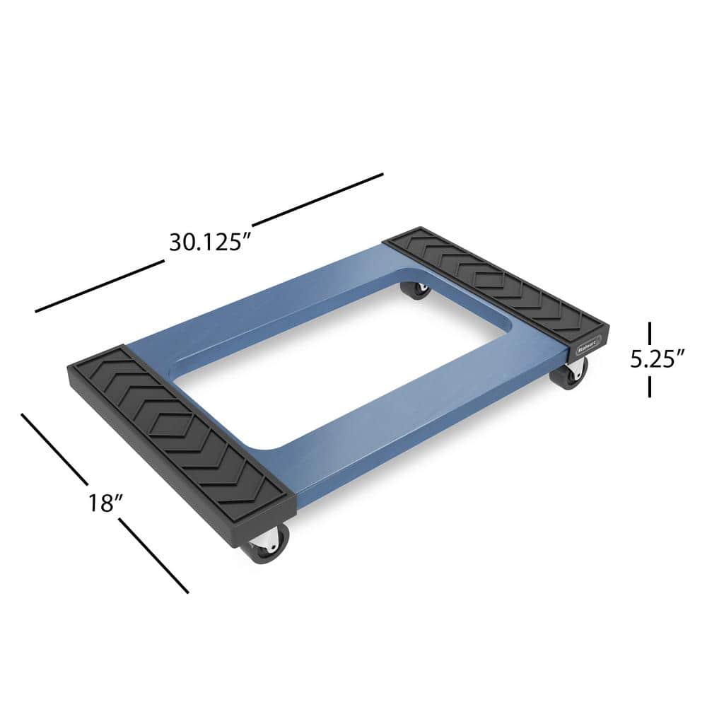 Stalwart 1,000 lb. Heavy-Duty Plastic Movers Dolly (2)