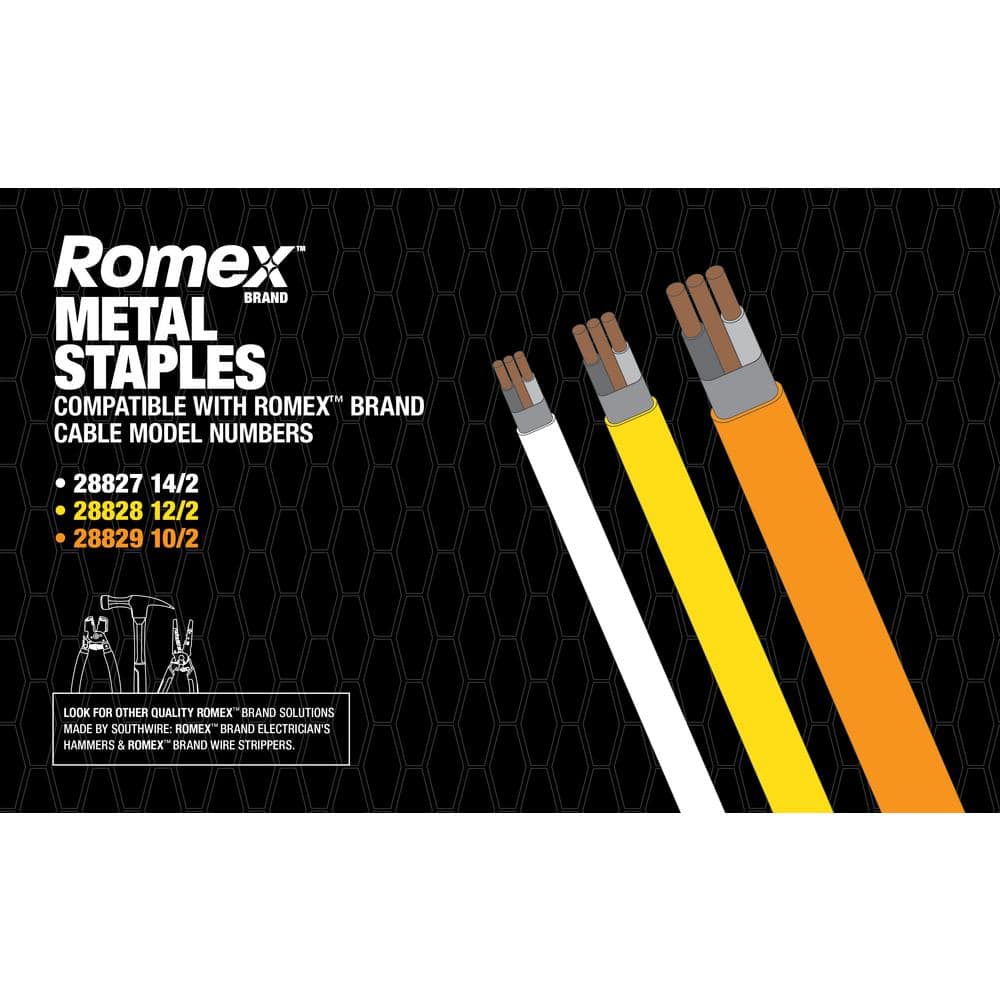 Southwire 1/2 in. Romex Metal Staples (500-Pack) (2)
