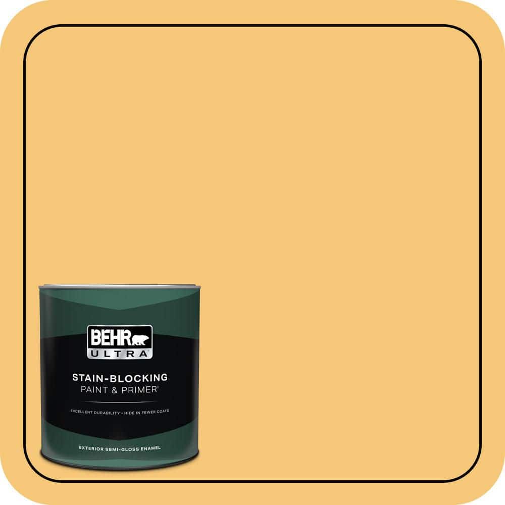 BEHR ULTRA 1 qt. #T14-19 Sunday Afternoon Semi-Gloss Enamel Exterior Paint & Primer