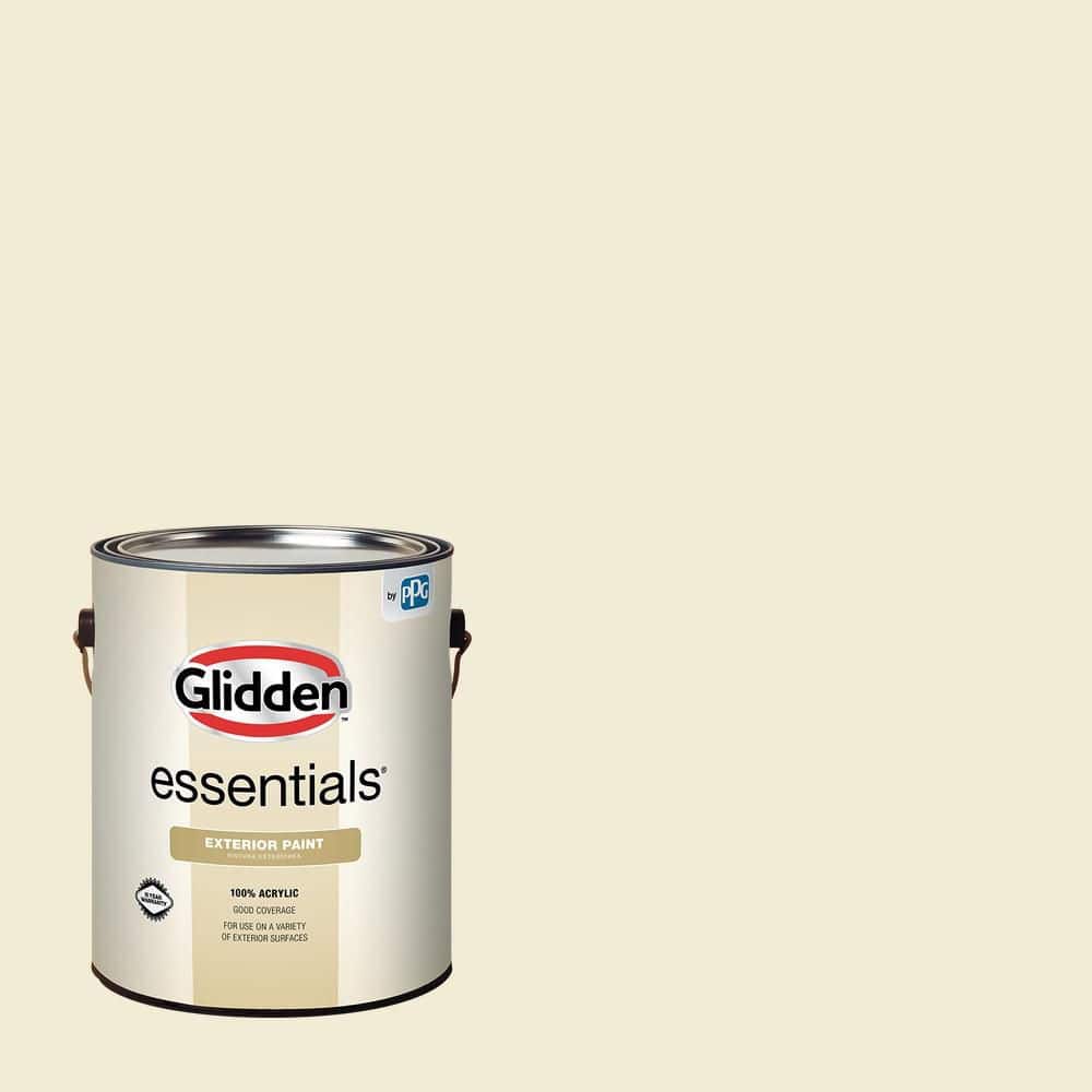 Glidden Essentials 1 gal. PPG1092-2 Mesa Beige Semi-Gloss Exterior Paint