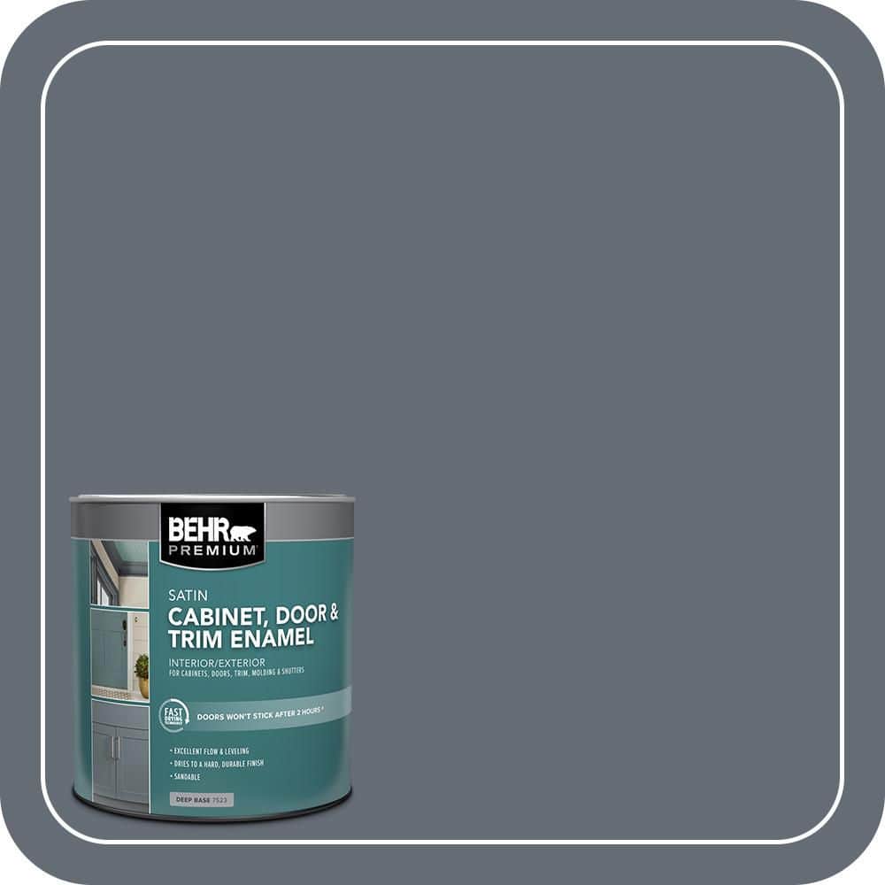 BEHR PREMIUM 1 qt. #PPU26-22 Summer Storm Satin Enamel Interior/Exterior Cabinet, Door & Trim Paint