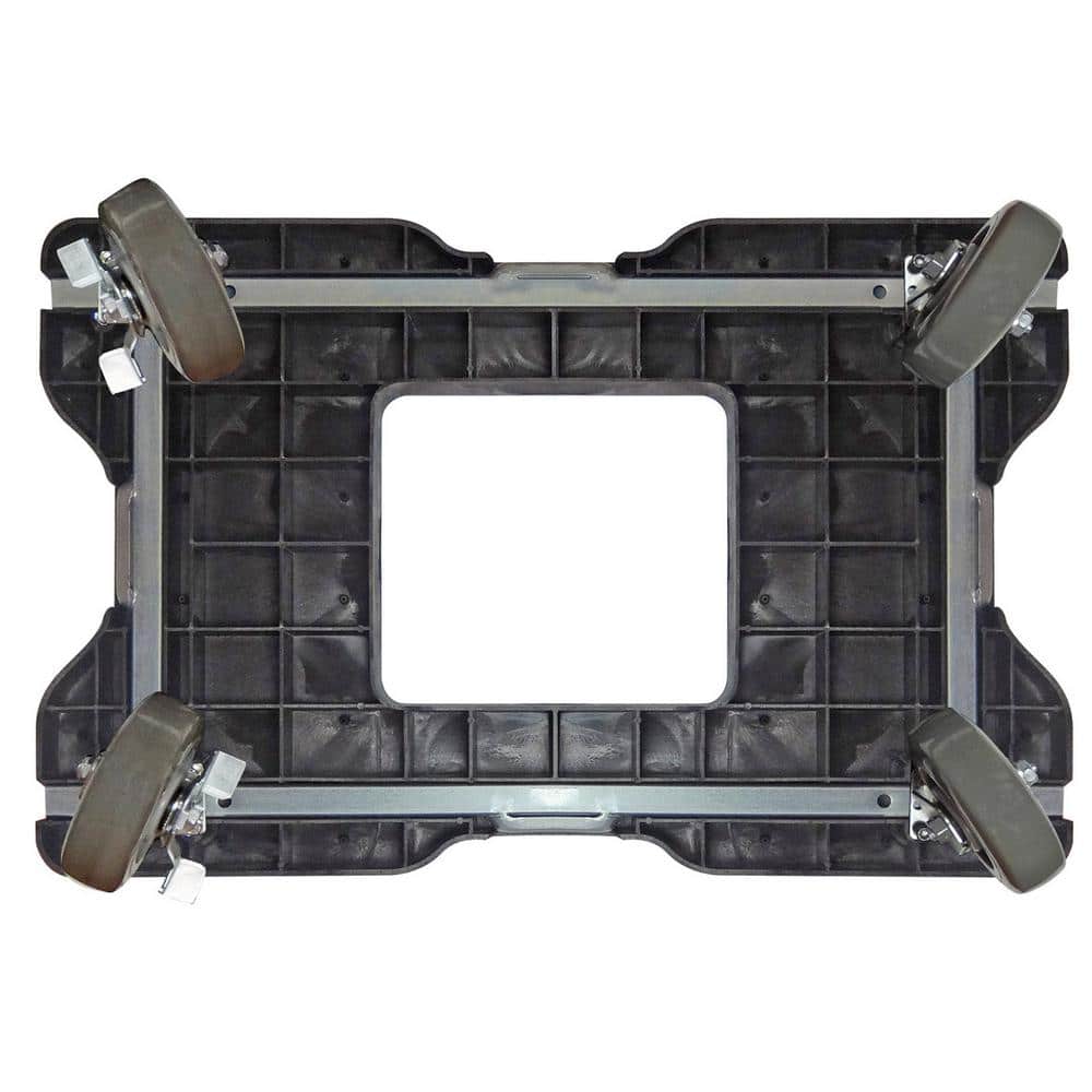 SNAP-LOC 1600 lbs. Capacity Extreme-Duty Black-Ops E-Track Push Cart Dolly (2)