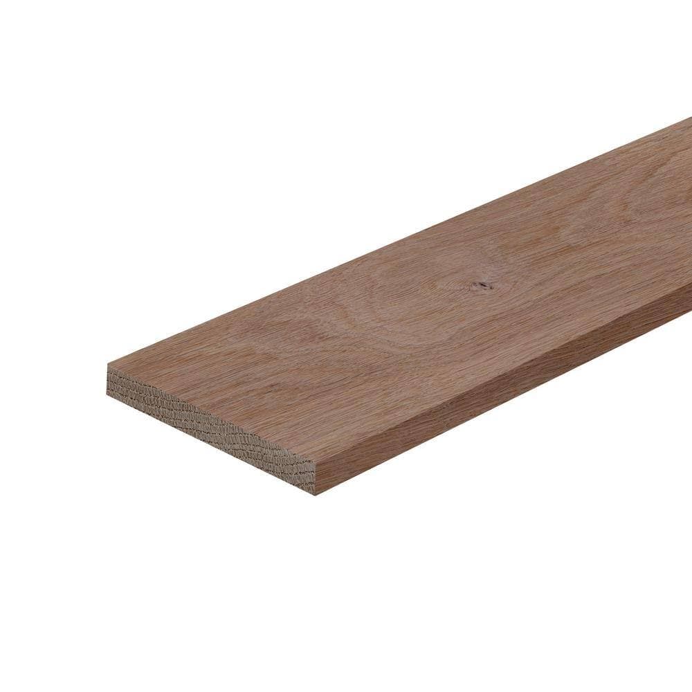 Ornamental Mouldings 0.75 in. D x 2.5 in. W x 48 in. L Unfinished Natural White Oak Wood Board (3)