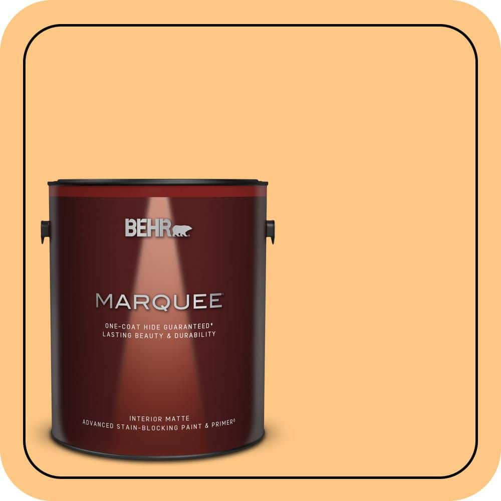 BEHR MARQUEE 1 gal. #P240-4 Mango Tango Matte Interior Paint & Primer