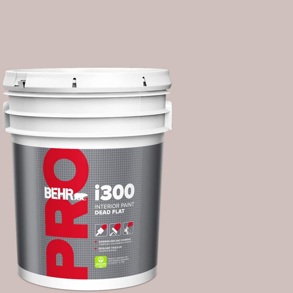 BEHR PRO 5 gal. #750A-3 Vintage Taupe Dead Flat Interior Paint
