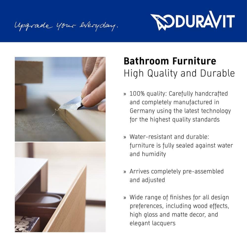 Duravit L-Cube 18.88 in. W 40.13 in. D 21.63 in. H Bath Vanity Cabinet without Top (3)