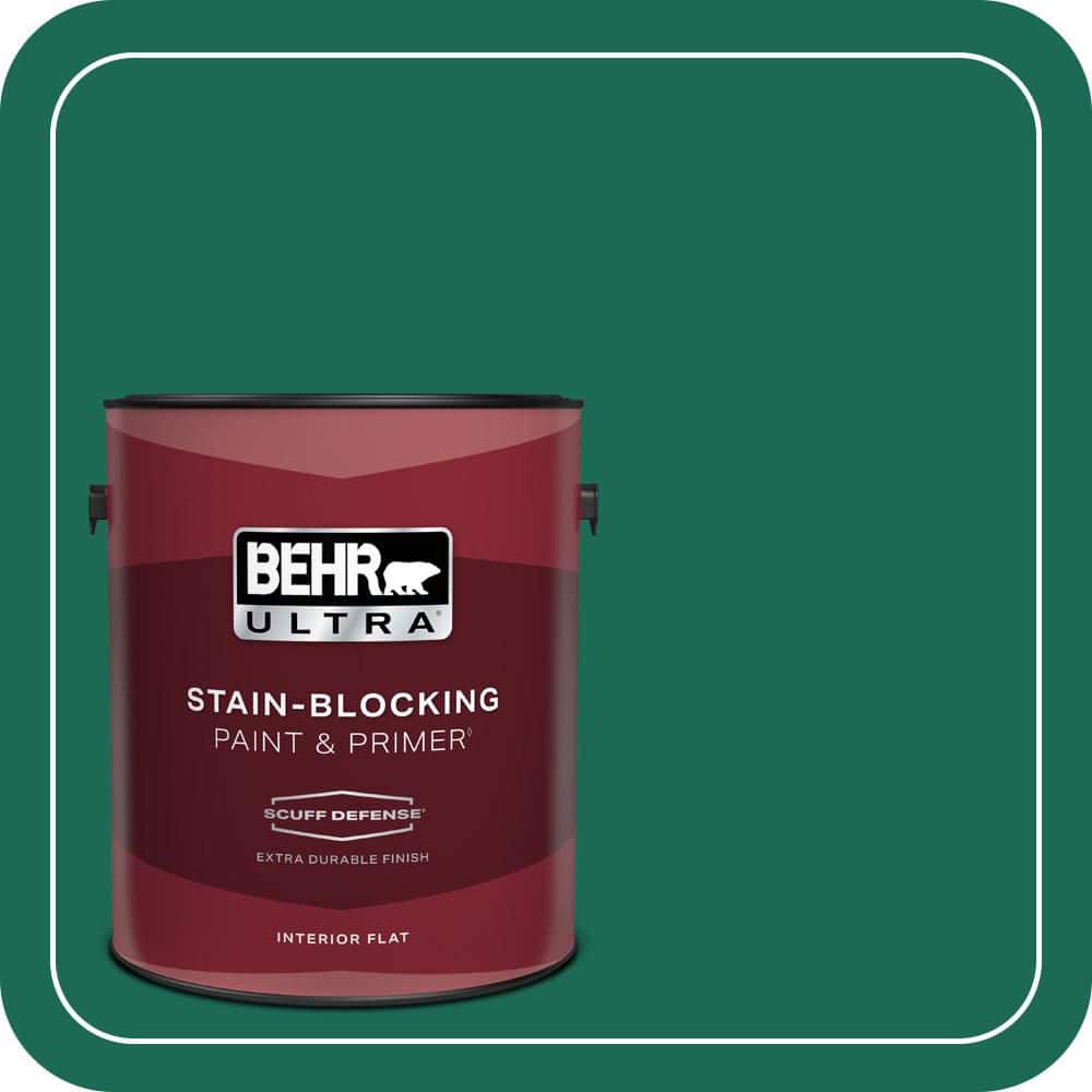BEHR ULTRA 1 gal. #480B-7 Clover Brook Extra Durable Flat Interior Paint & Primer (1)